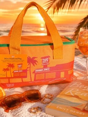 Trader Joe’s Mini Insulated Bag Orange Sunset Edition Viral Lunch Tote